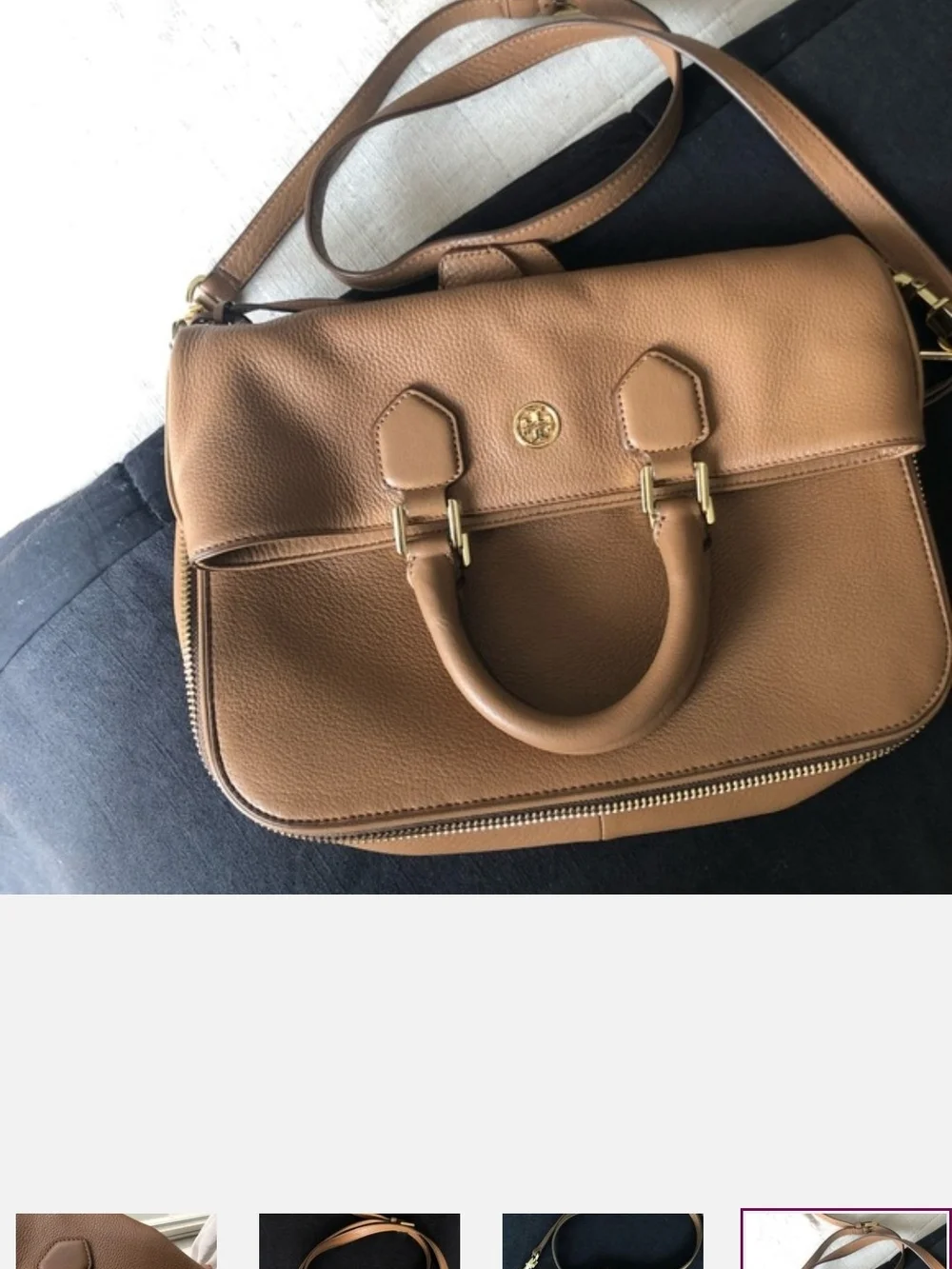 Tory Burch Tan Leather Satchel